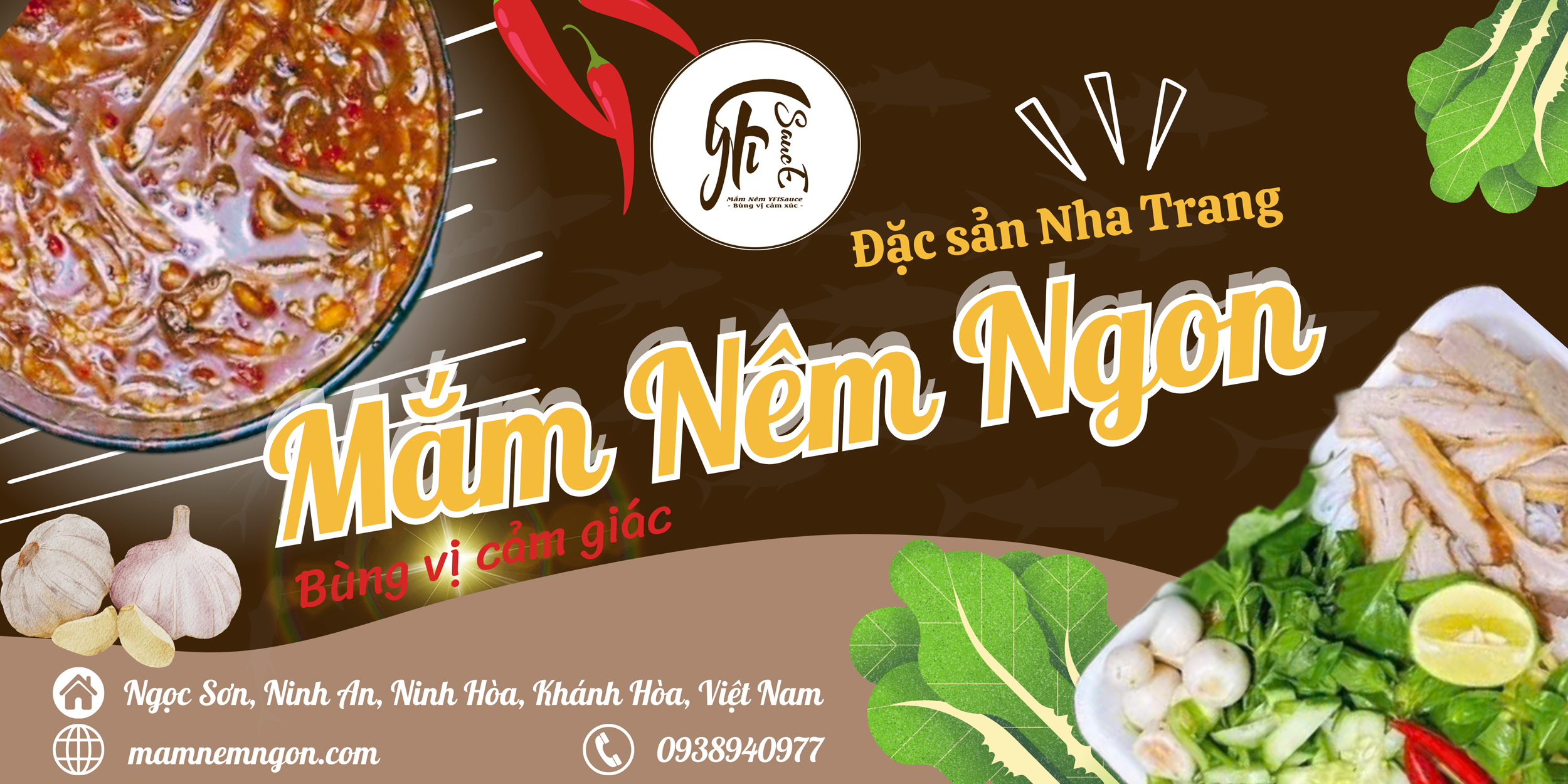 Banner Mắm Nêm YFisauce - Đặc sản Nha Trang